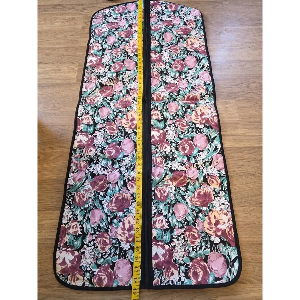 Vintage Avon Floral Cotton Canvas Garment Bag